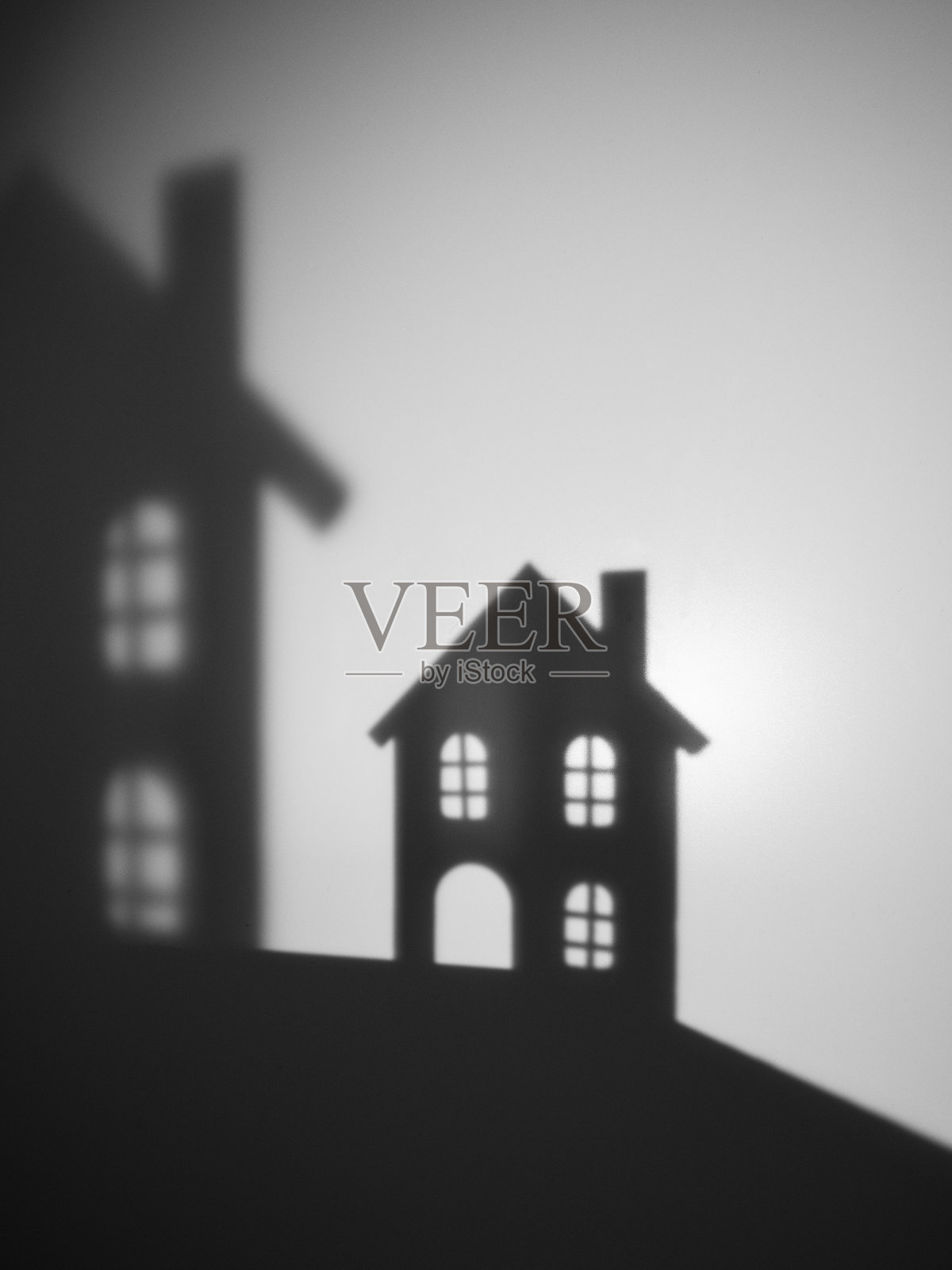 抽象的黑白剪影照片摄影图片