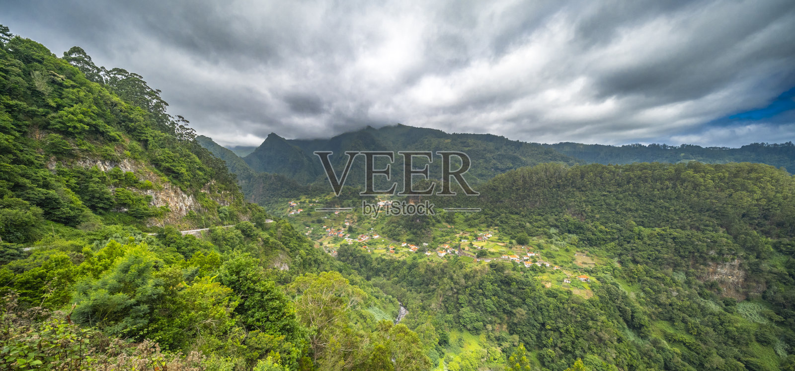 葡萄牙马德拉米拉杜罗·杜·卡布科观景点全景照片摄影图片