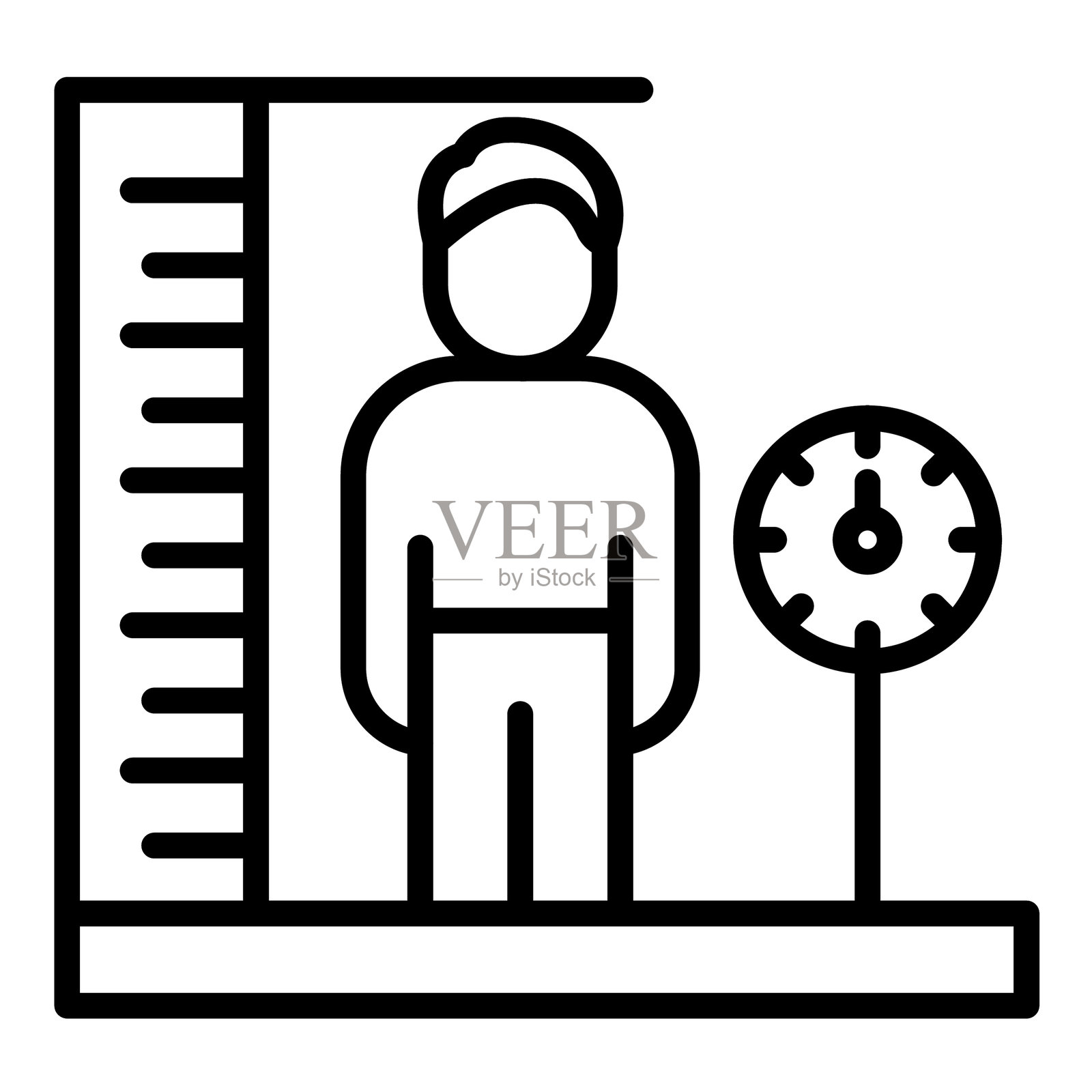 身体质量指数矢量图标插画图片素材