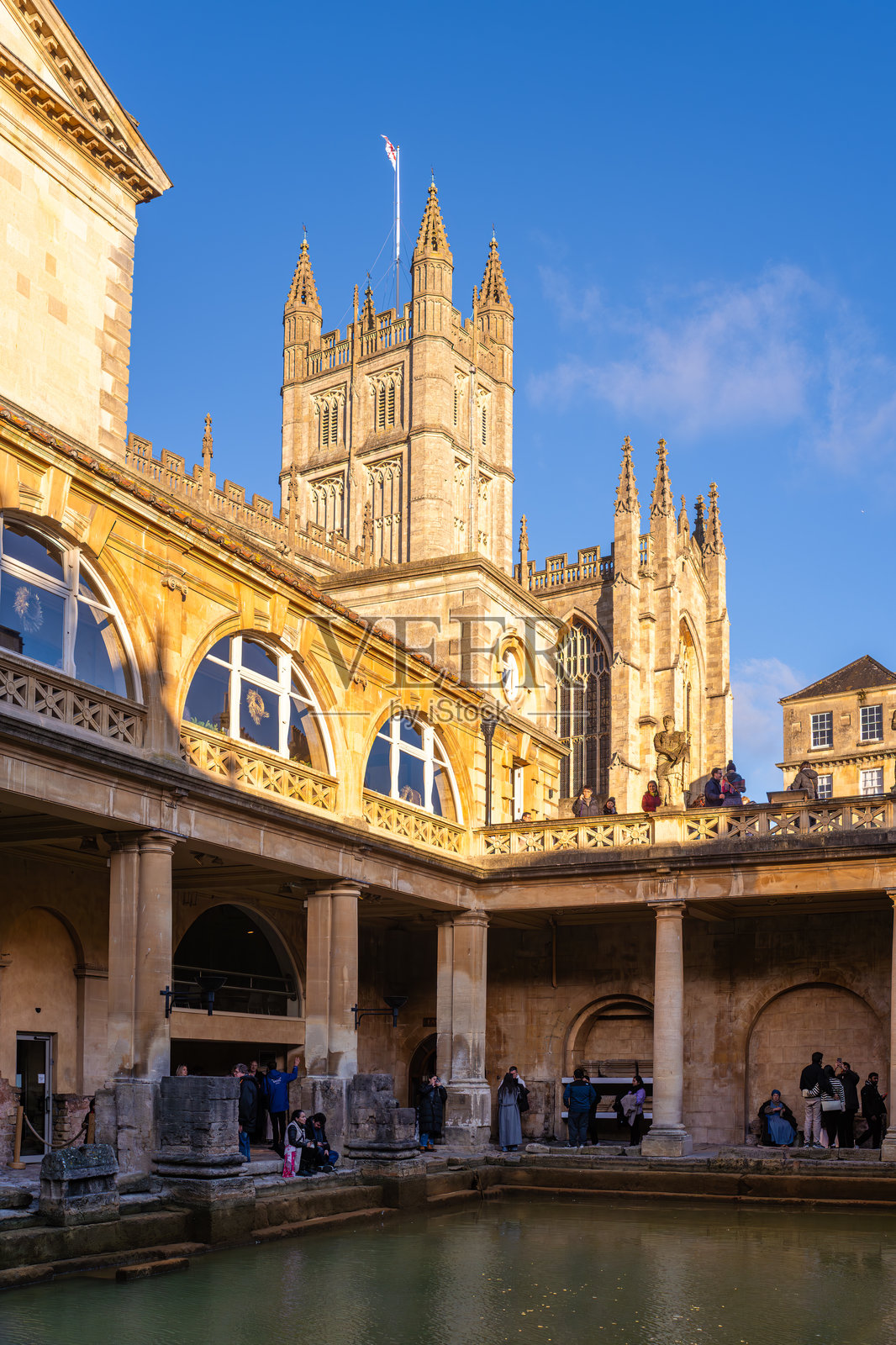 英格兰巴斯罗马浴场照片摄影图片