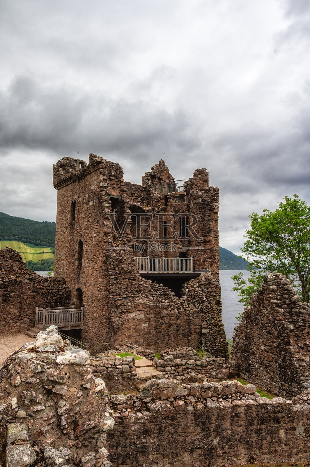 苏格兰高地德鲁姆纳德罗希特厄克特城堡照片摄影图片