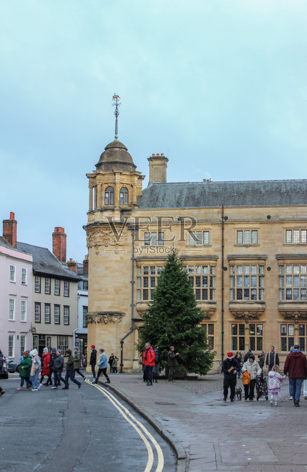 牛津大学印度研究所旧址,位于博德街与卡特街的拐角处照片摄影图片