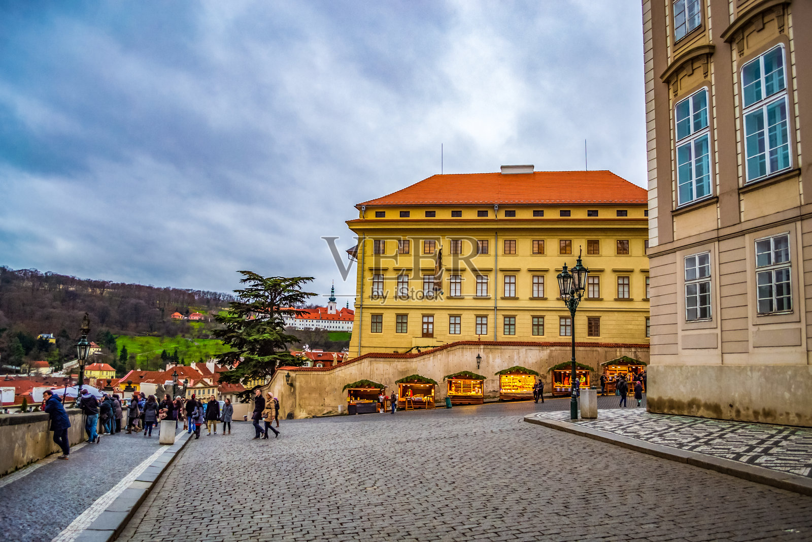 布拉格城堡 赫拉德卡尼广场 捷克共和国照片摄影图片