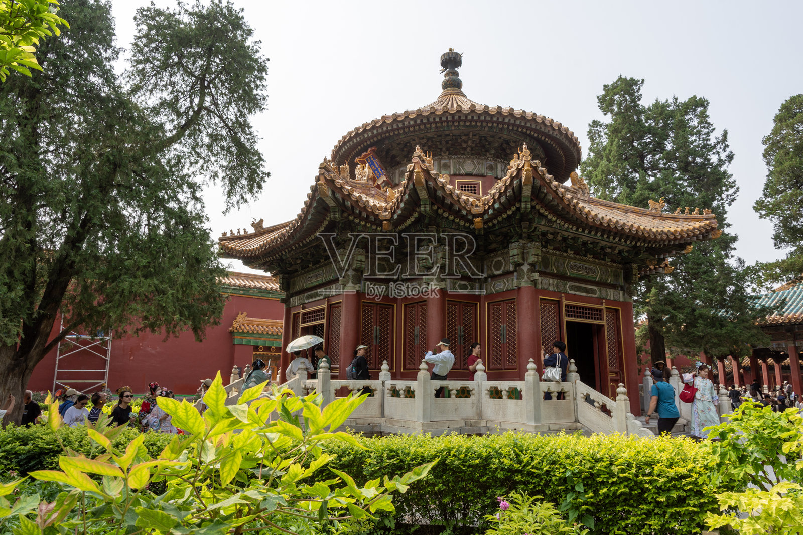 故宫御花园万春亭照片摄影图片