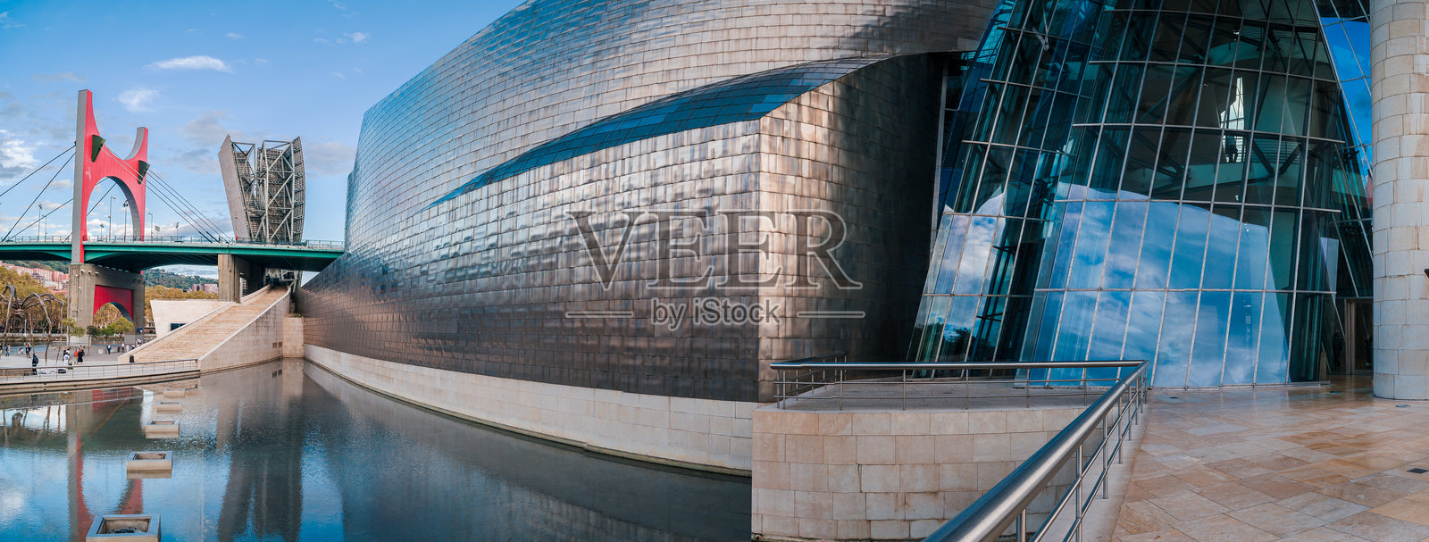 古根海姆博物馆毕尔巴鄂 城市景观 现代建筑照片摄影图片