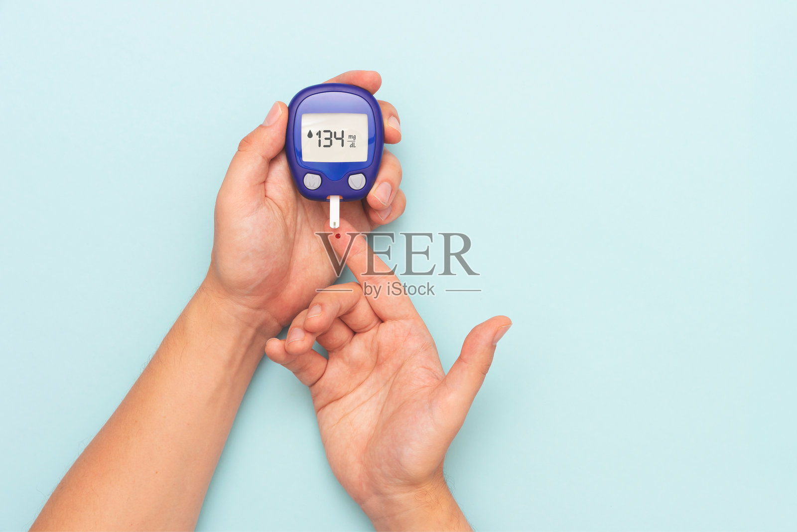 血糖仪，血糖检测照片摄影图片