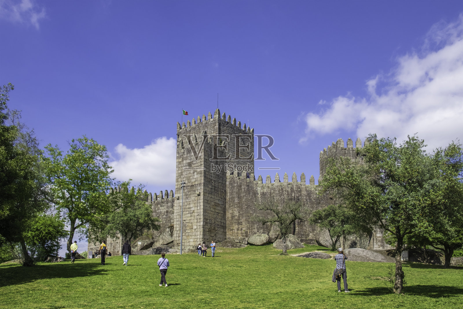 吉马良斯城堡 - 葡萄牙照片摄影图片