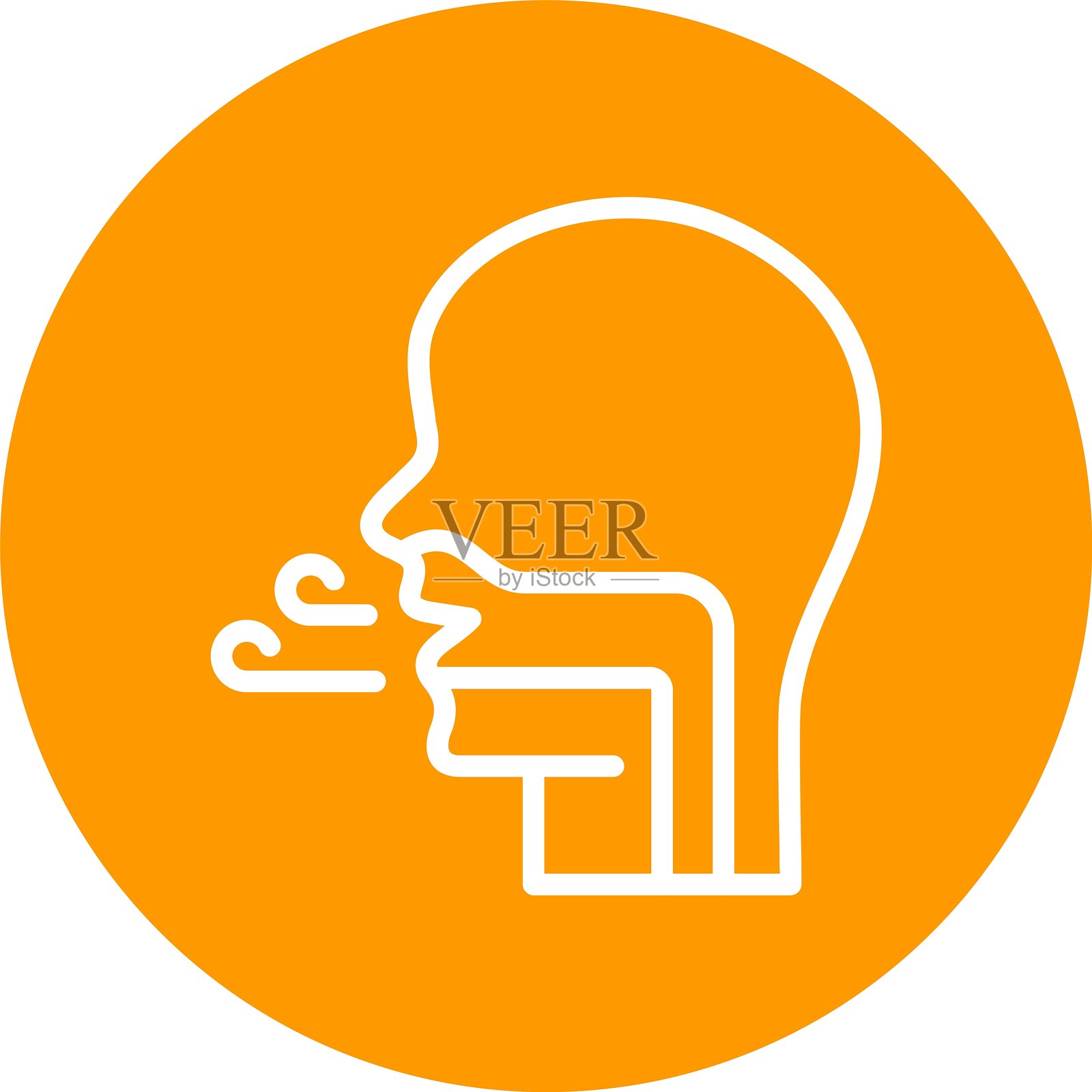 呼吸管彩色圆圈插画图片素材