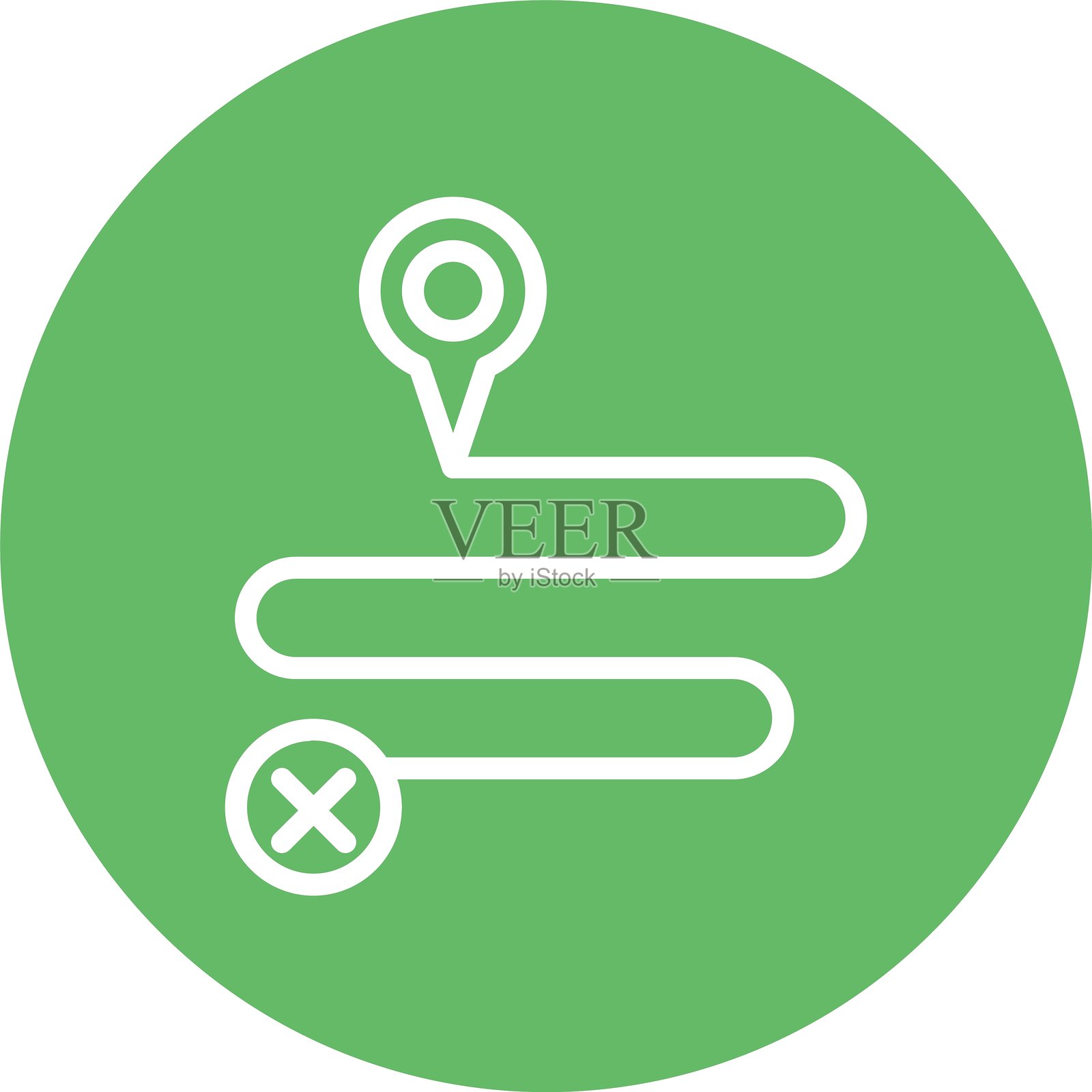 彩色圆圈追踪线插画图片素材