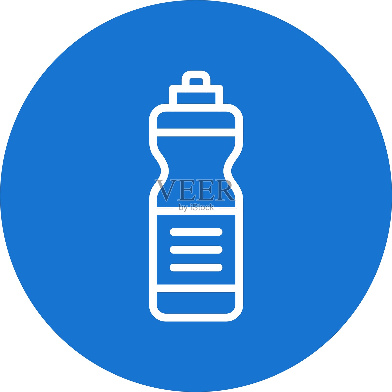 水瓶座多色圆形插画图片素材