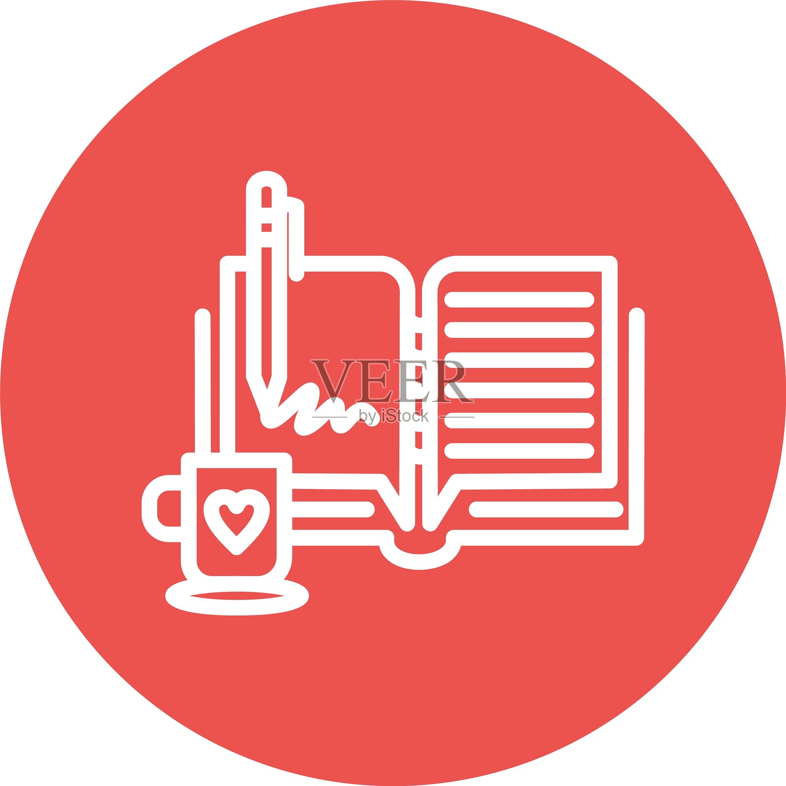 彩色圆点便签插画图片素材