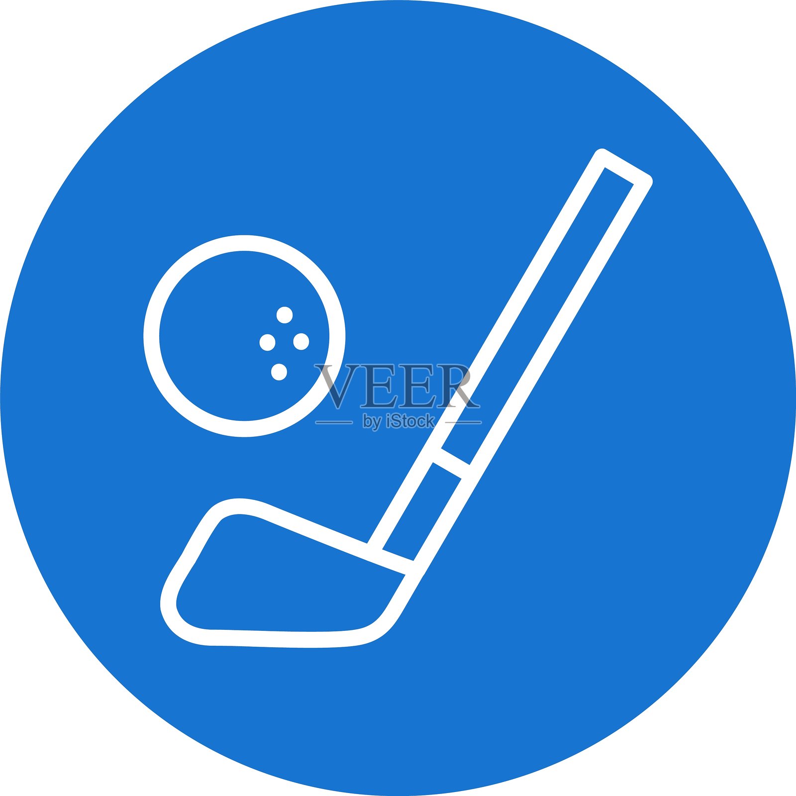 彩色圆圈推杆线插画图片素材