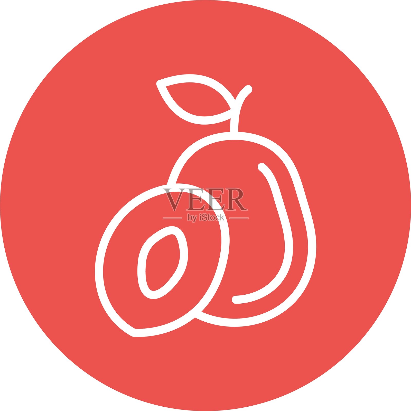 金万年多色圆圈插画图片素材