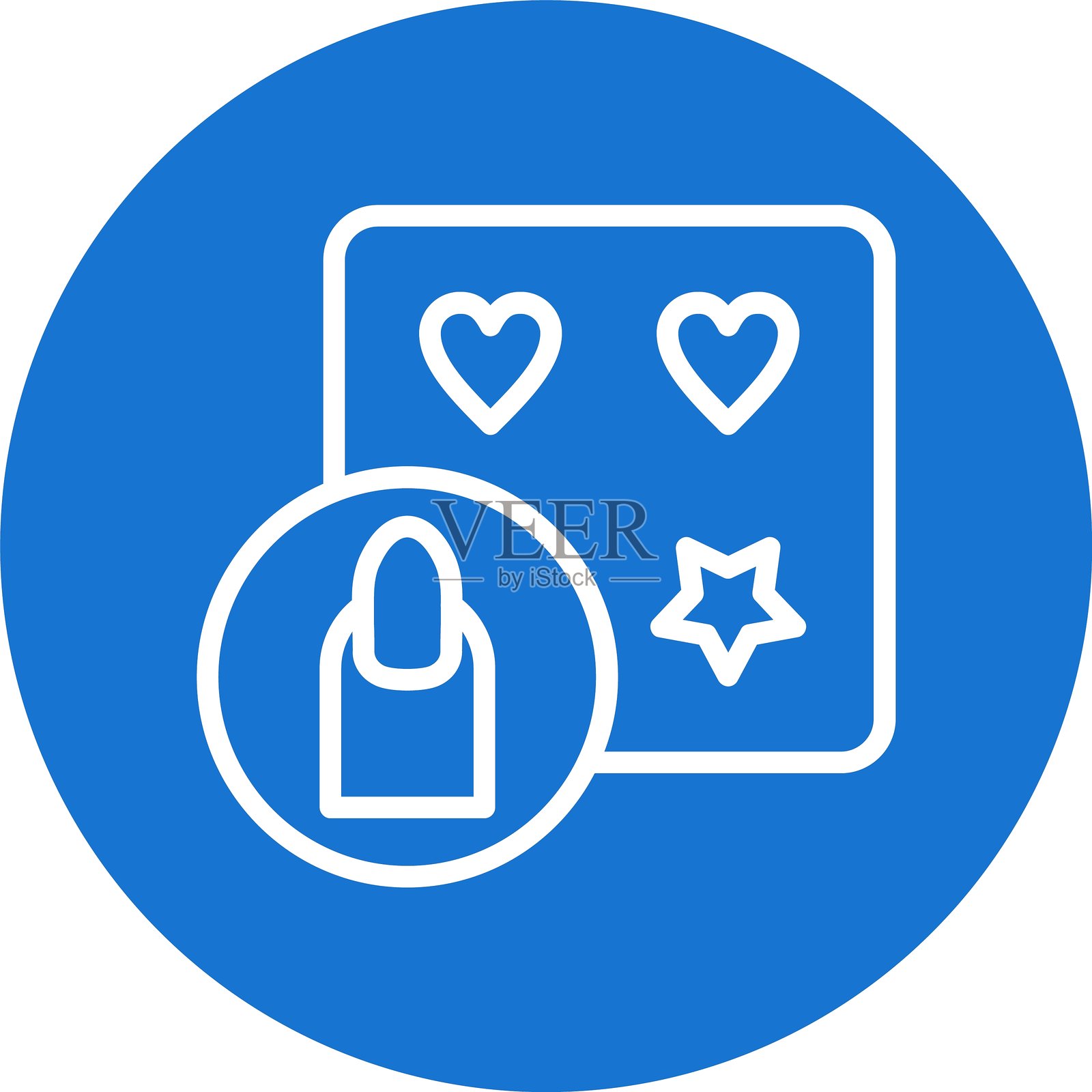 彩色圆形贴纸插画图片素材