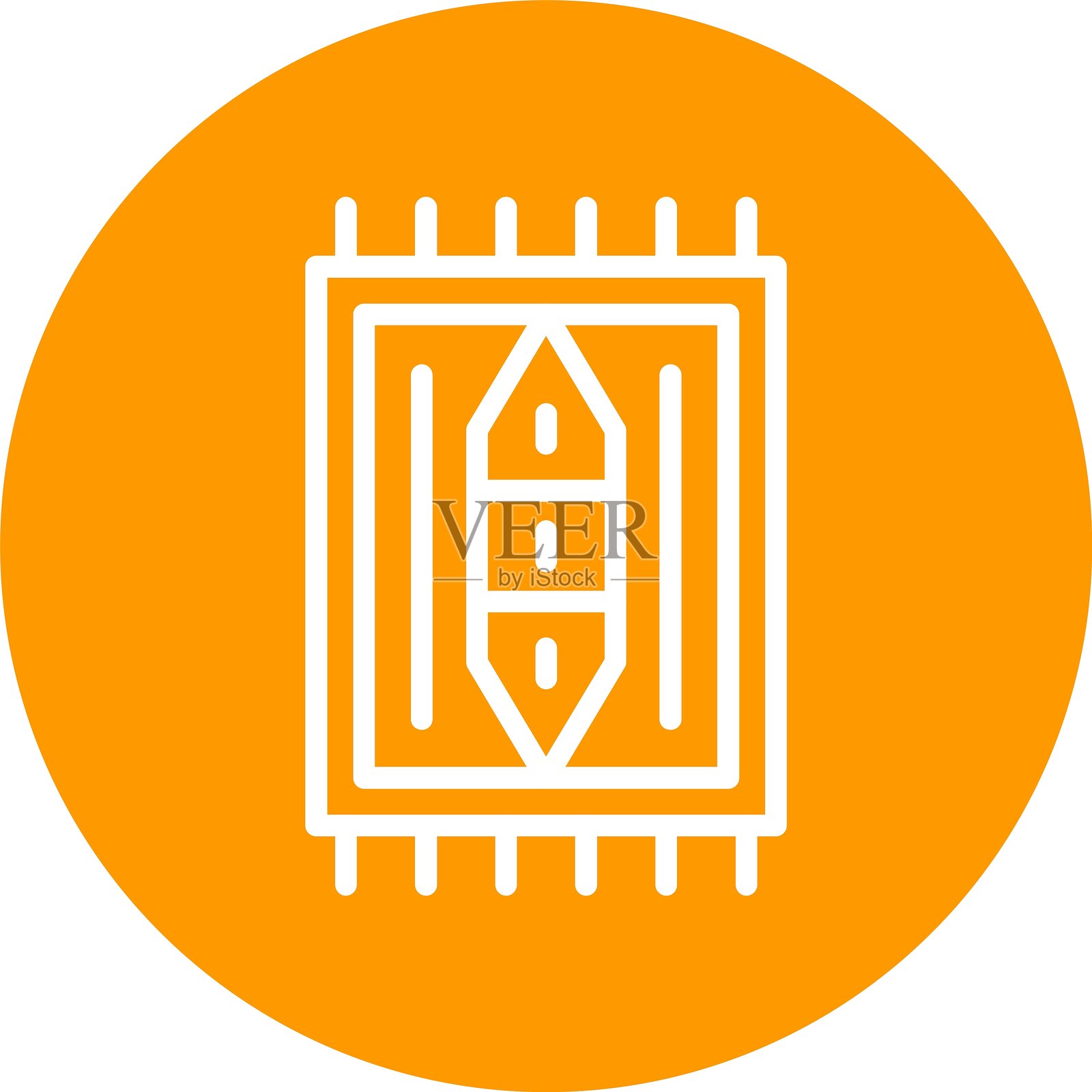 彩色圆形地毯插画图片素材