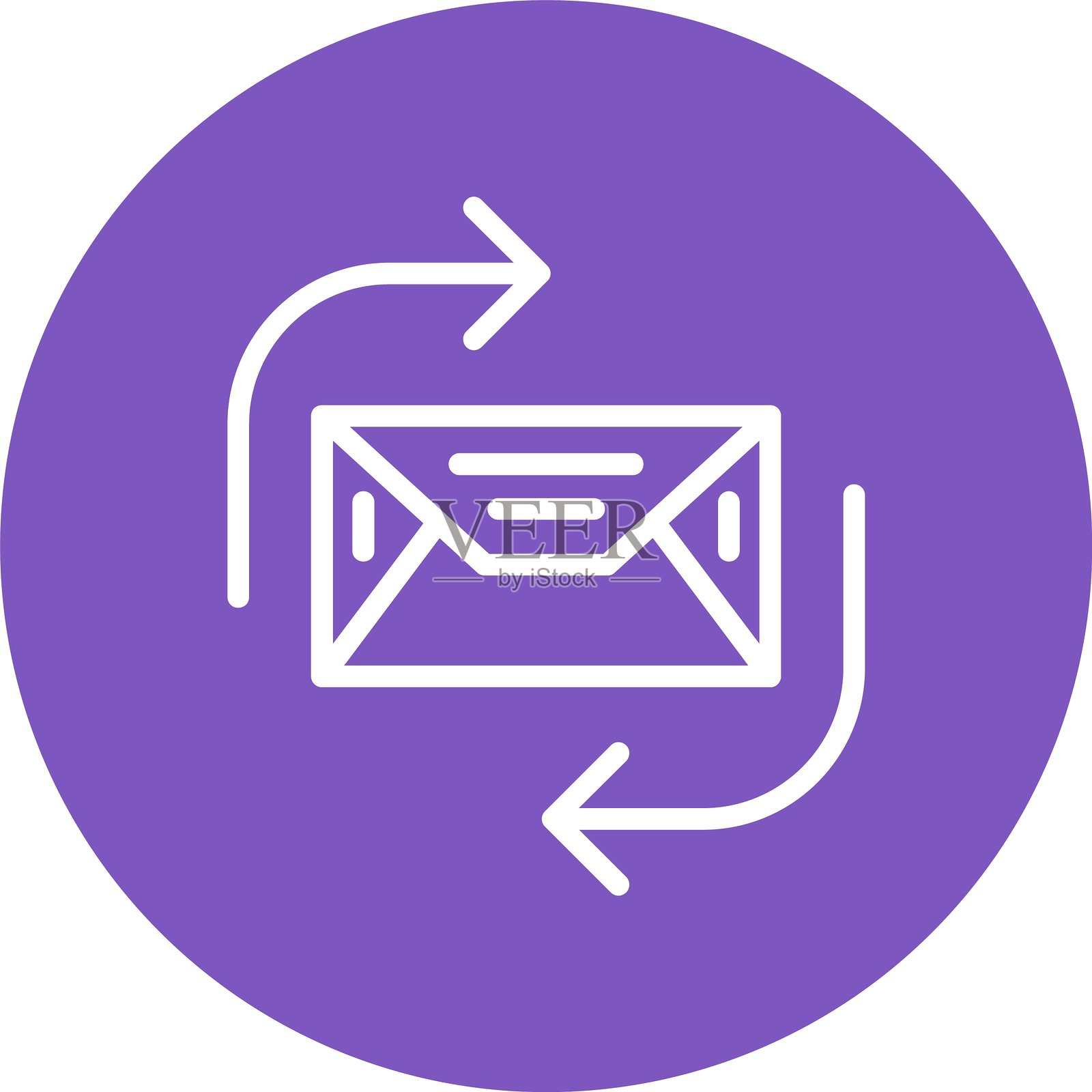 同步线彩色圆圈插画图片素材