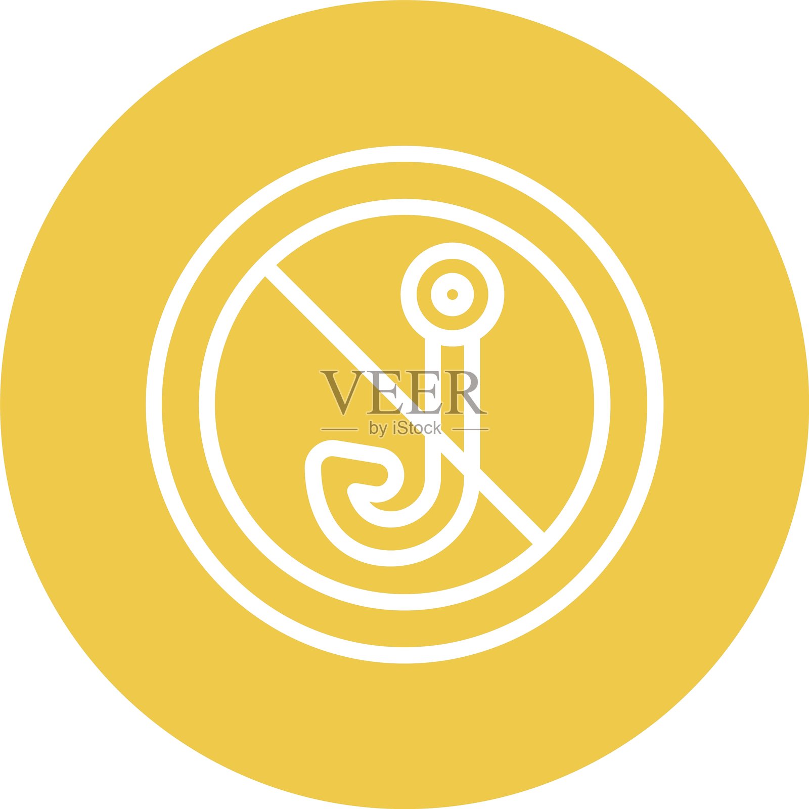 无钩线多色圆圈插画图片素材