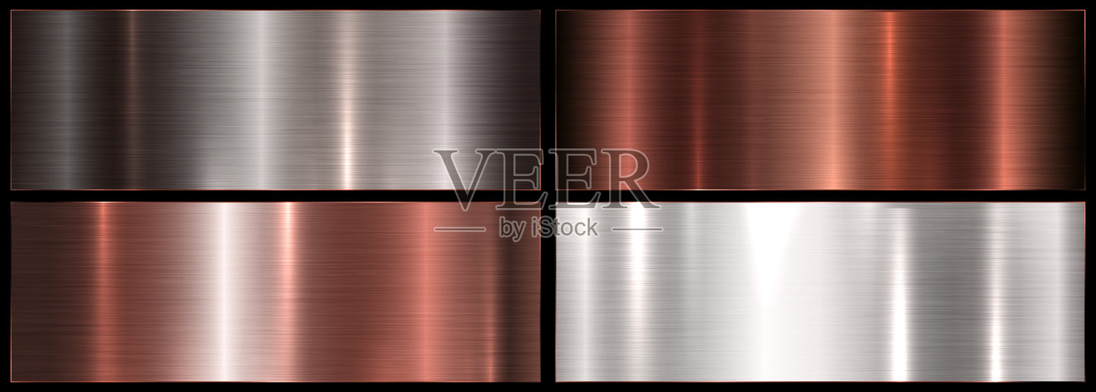 橙色金属渐变。带有橙色纹理的背景调色板。用于创建文本、公告板和信息图的金属渐变效果。插画图片素材