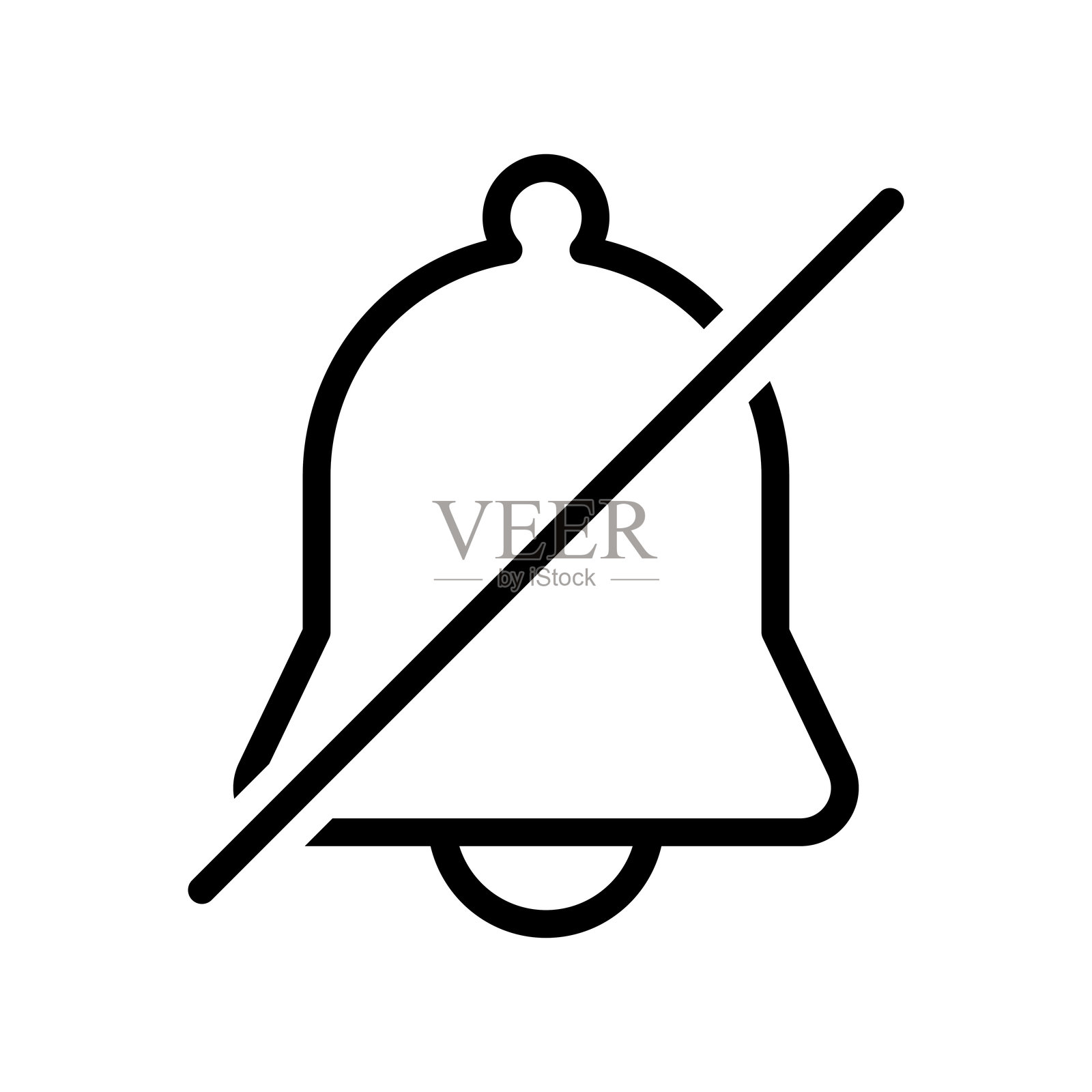 静音通知图标插画图片素材