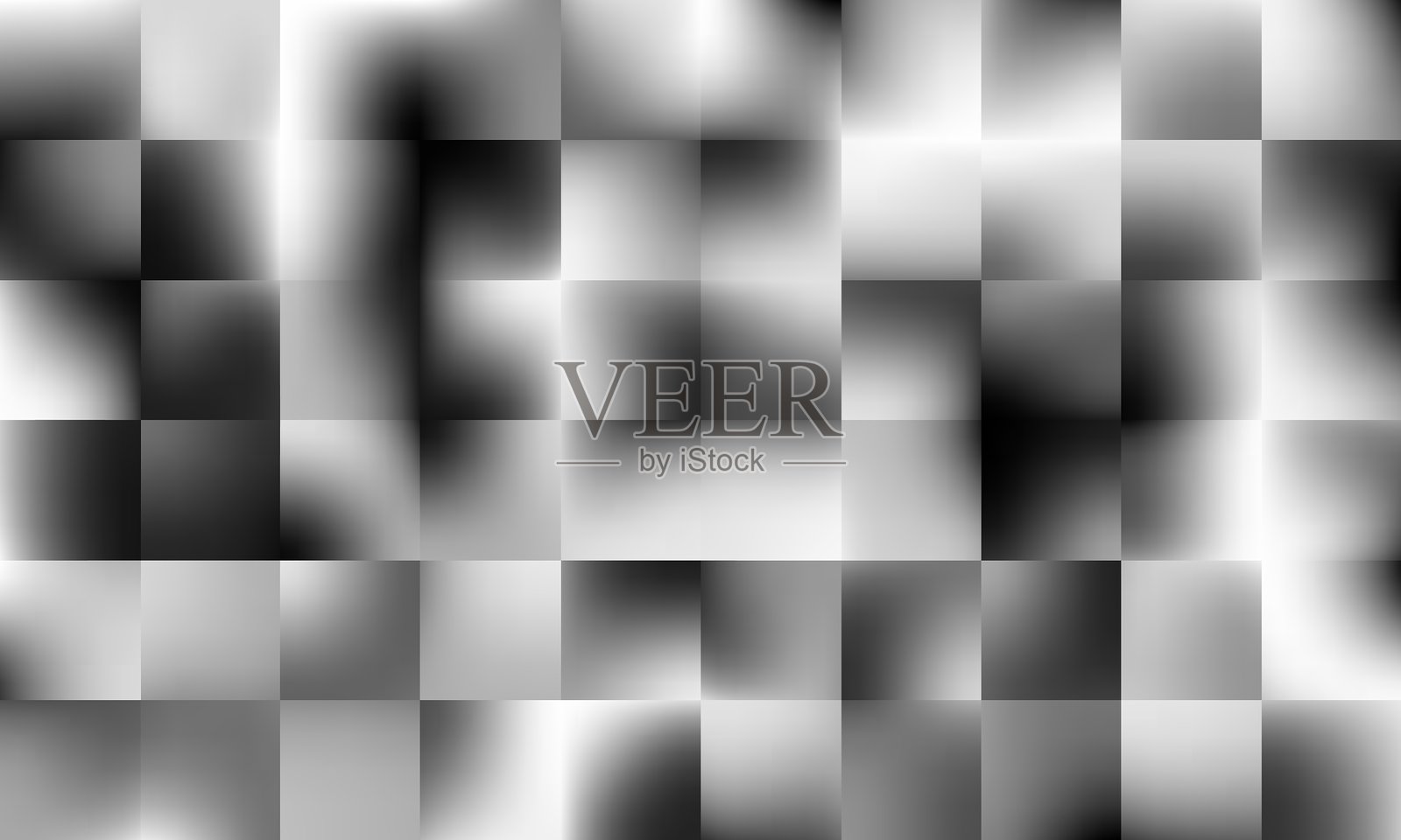 抽象几何背景，带有各种灰色色调的方形和矩形网格。极简设计强调结构和秩序，非常适合时尚现代的外观。插画图片素材