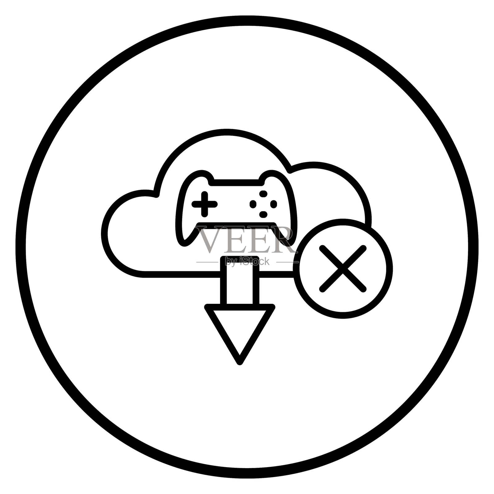 矢量设计免费游戏下载图标风格插画图片素材