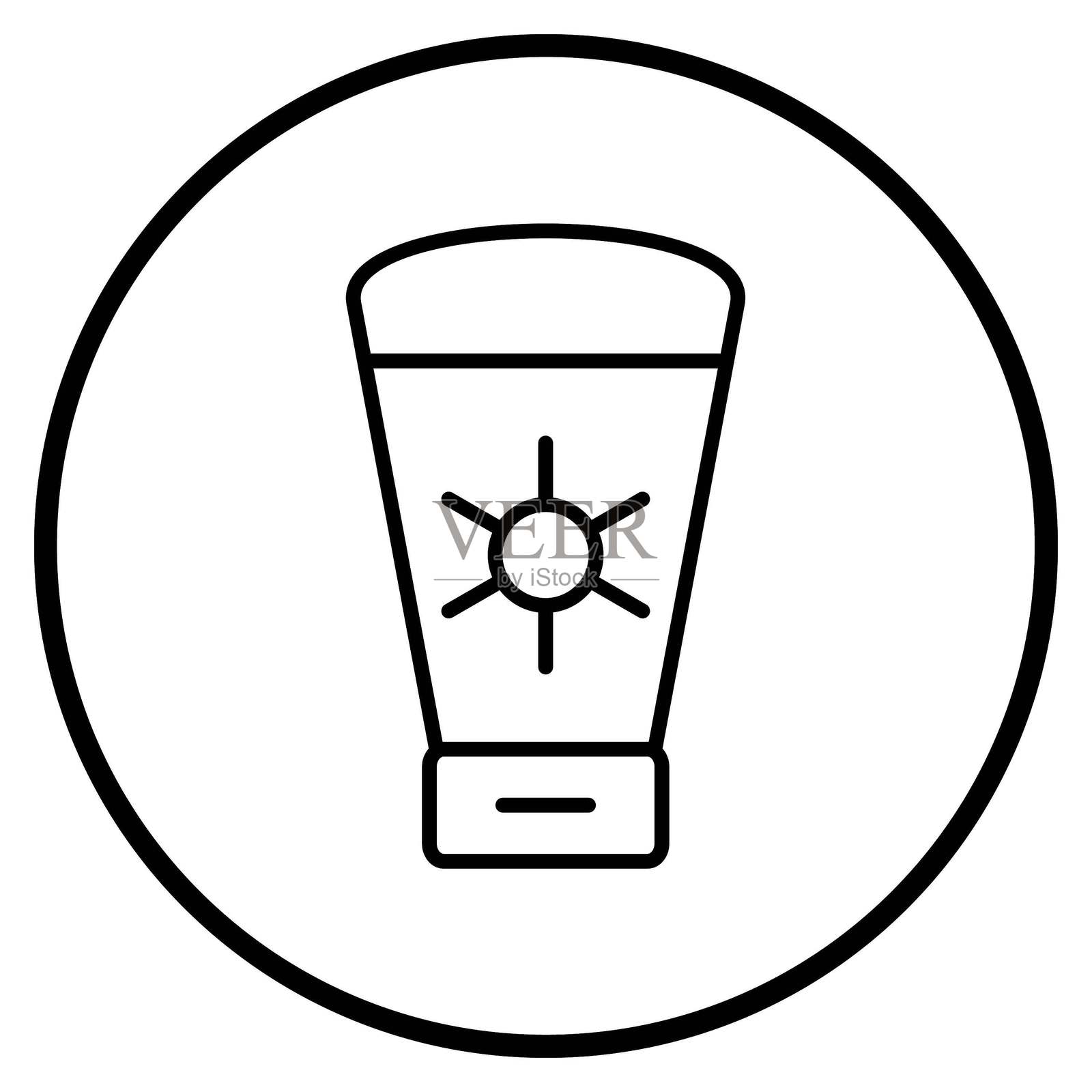 矢量防晒霜图标风格插画图片素材