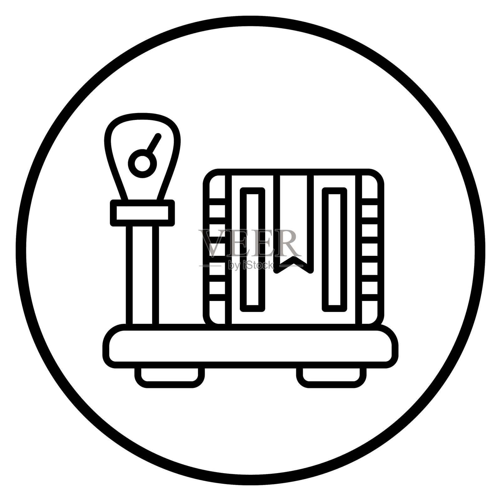 矢量设计 配送 称重 图标 风格插画图片素材