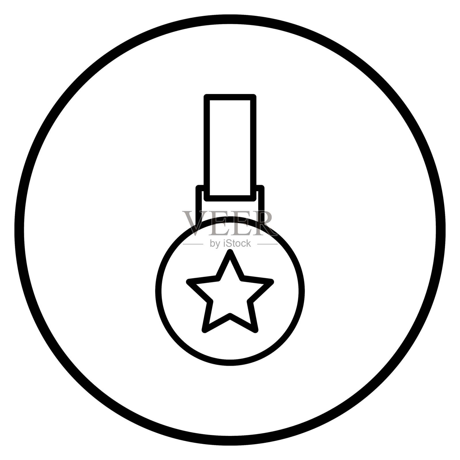 矢量奖牌图标设计风格插画图片素材