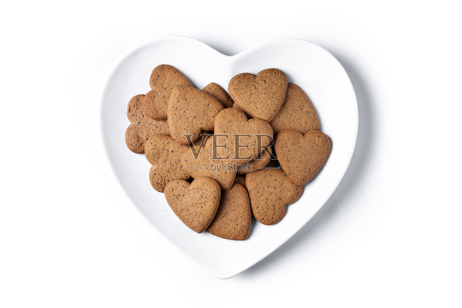 心形姜饼照片摄影图片