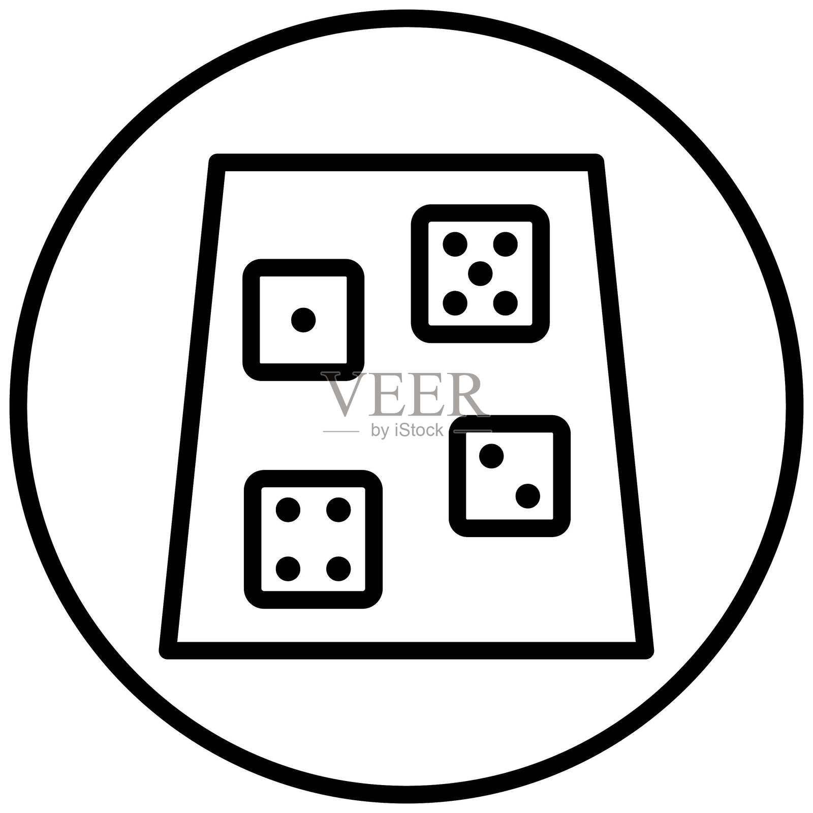 骰子矢量设计图标风格插画图片素材