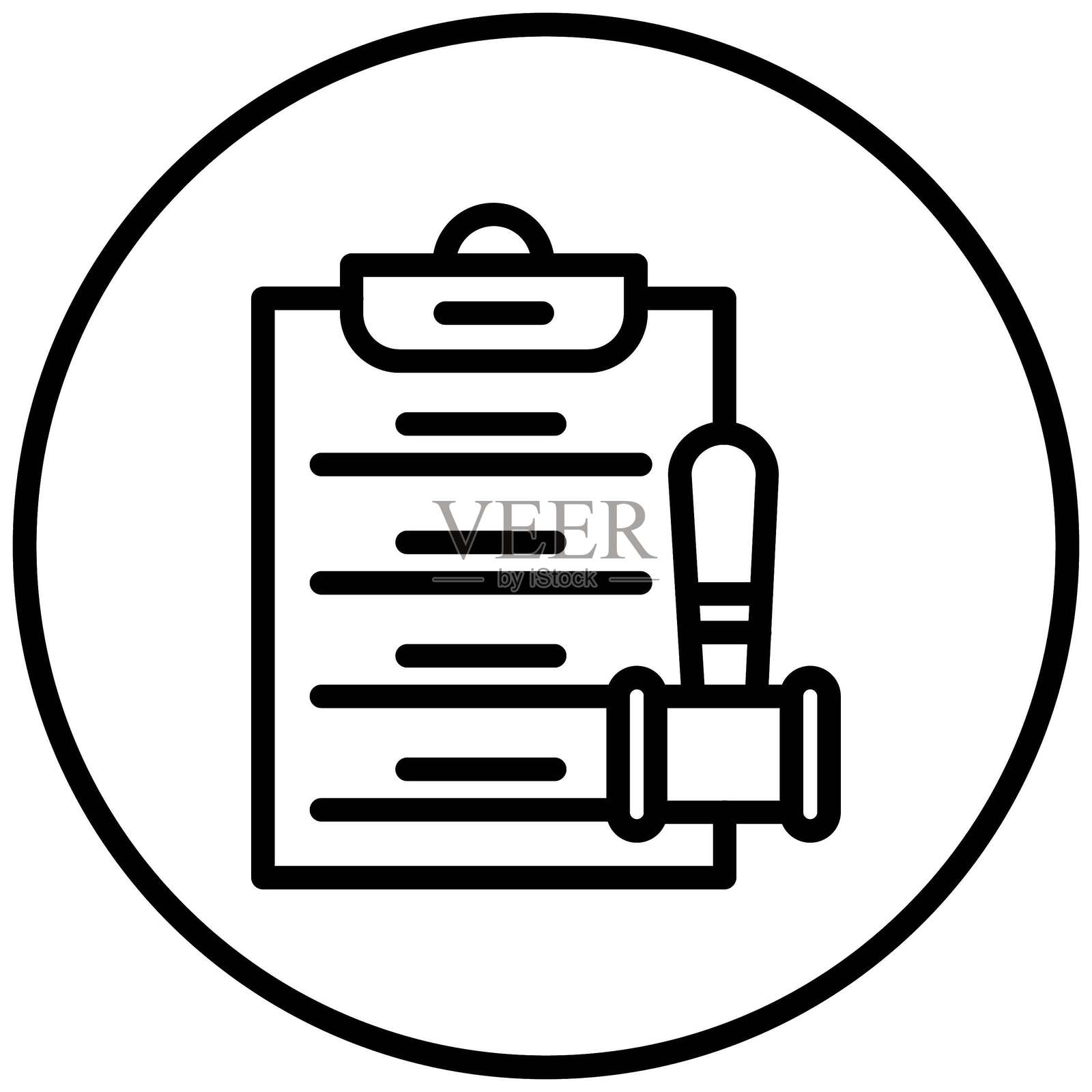 判决向量设计图标风格插画图片素材