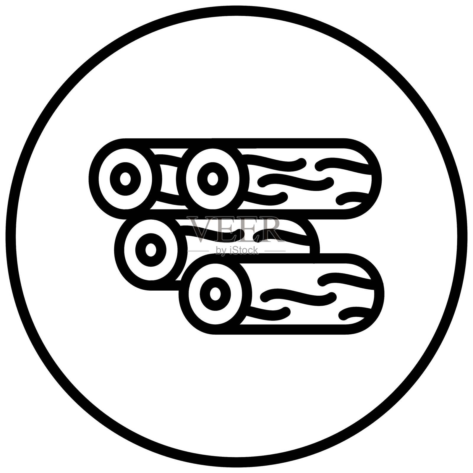 木材贸易矢量设计图标风格插画图片素材