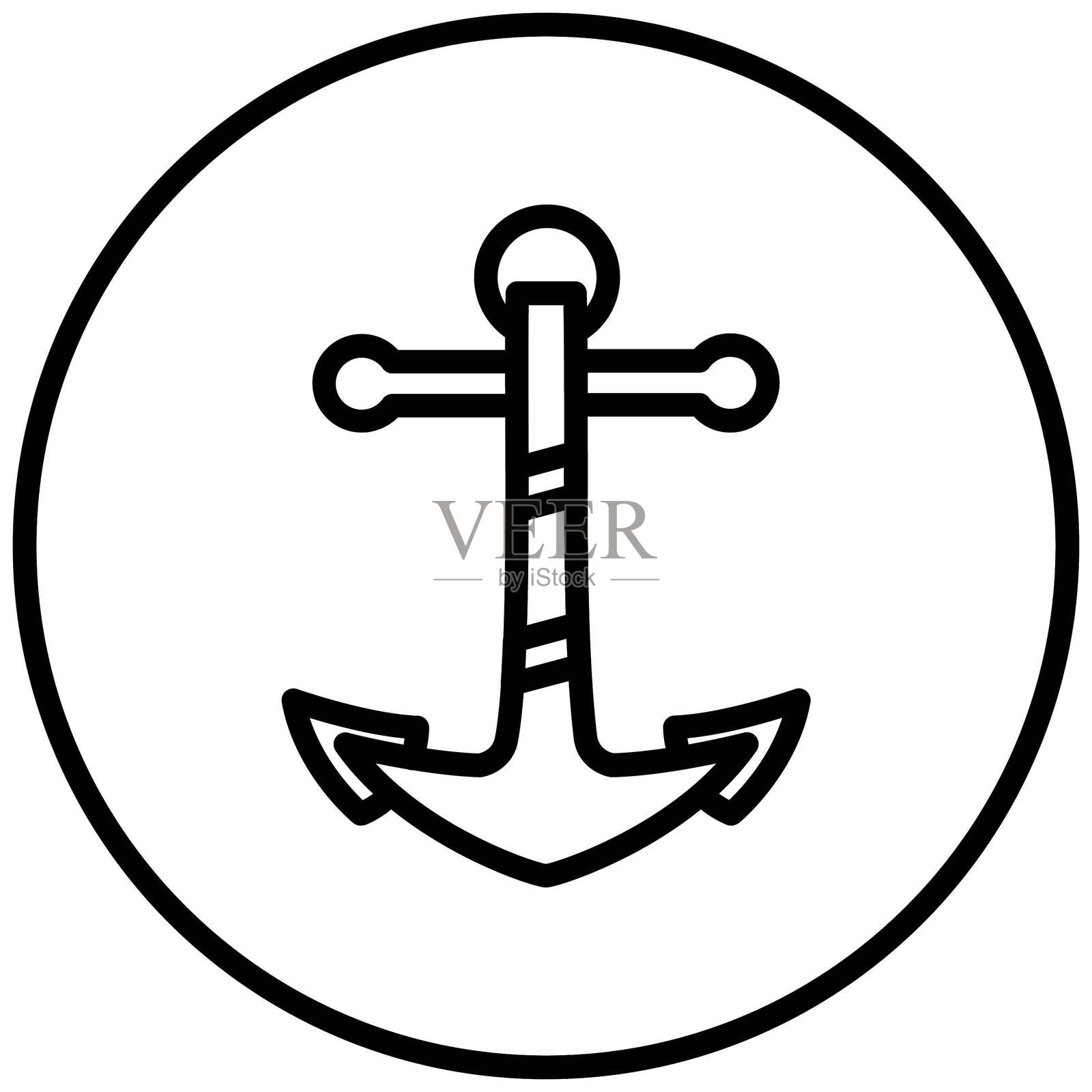 锚点矢量设计图标风格插画图片素材