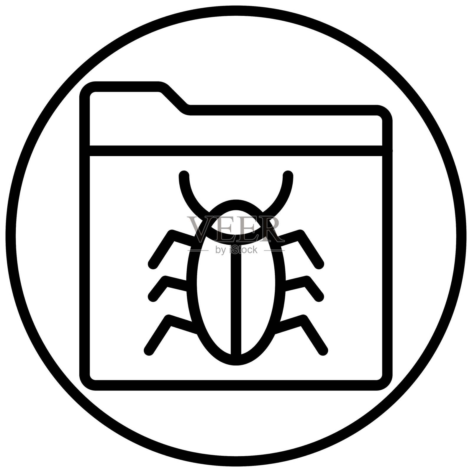 爬虫矢量设计图标风格插画图片素材