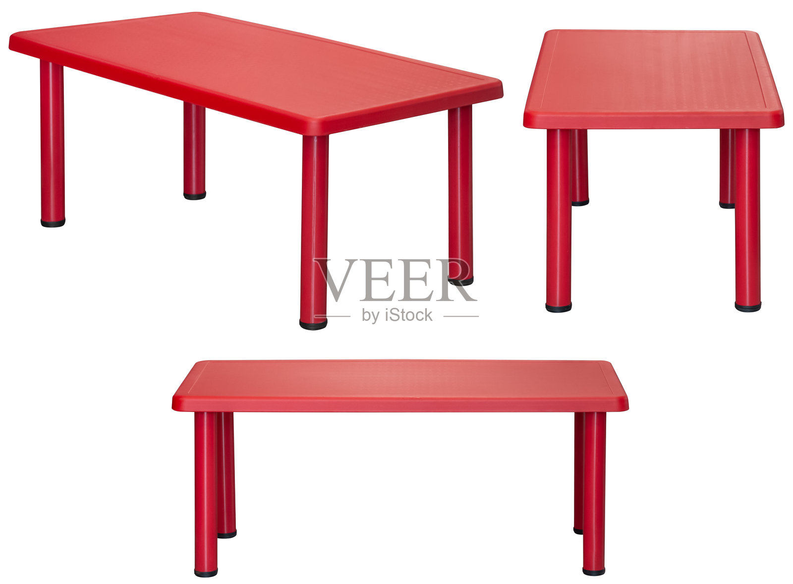 儿童桌，孤立在白色背景上照片摄影图片