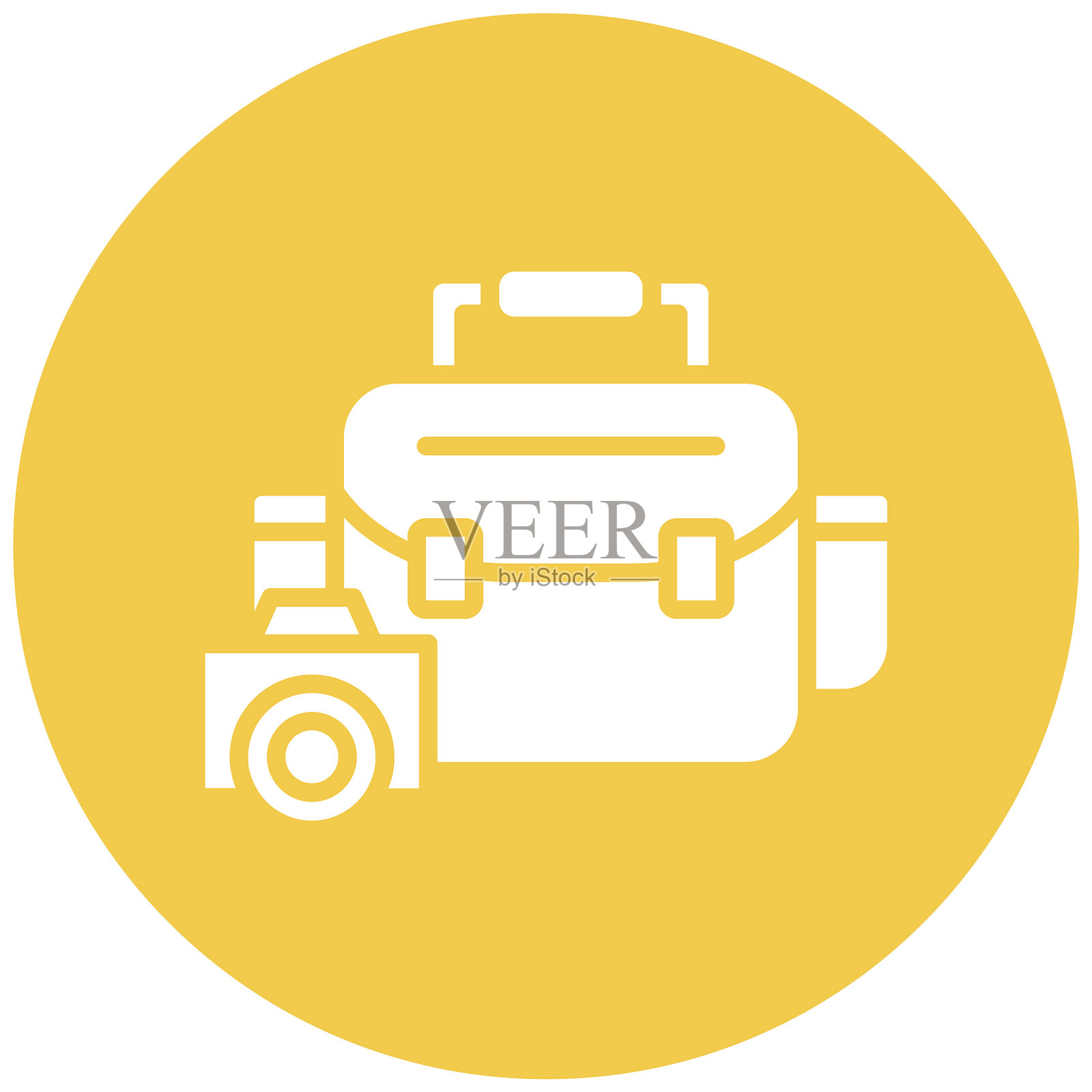 相机包矢量图标插画图片素材