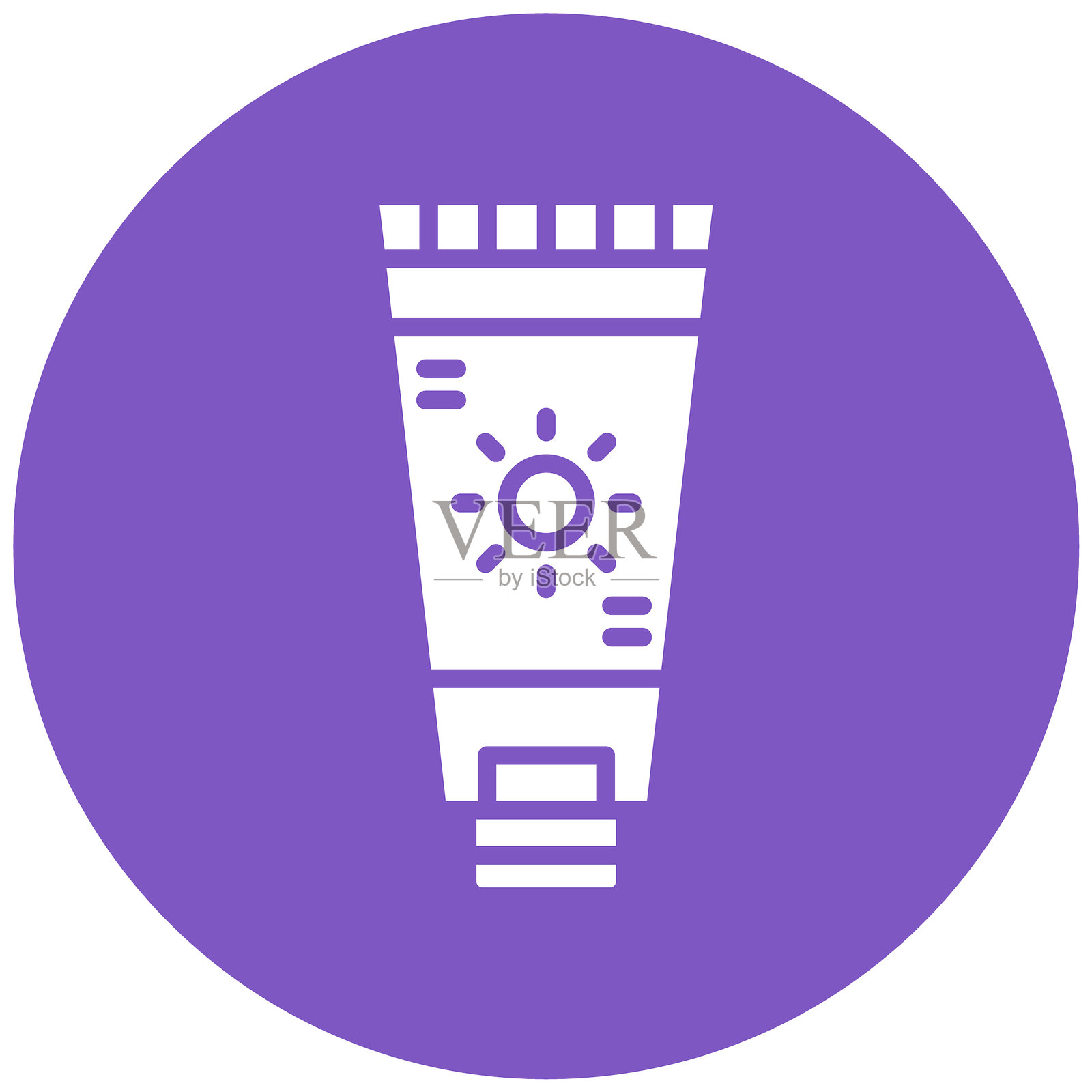 防晒霜矢量图标插画图片素材