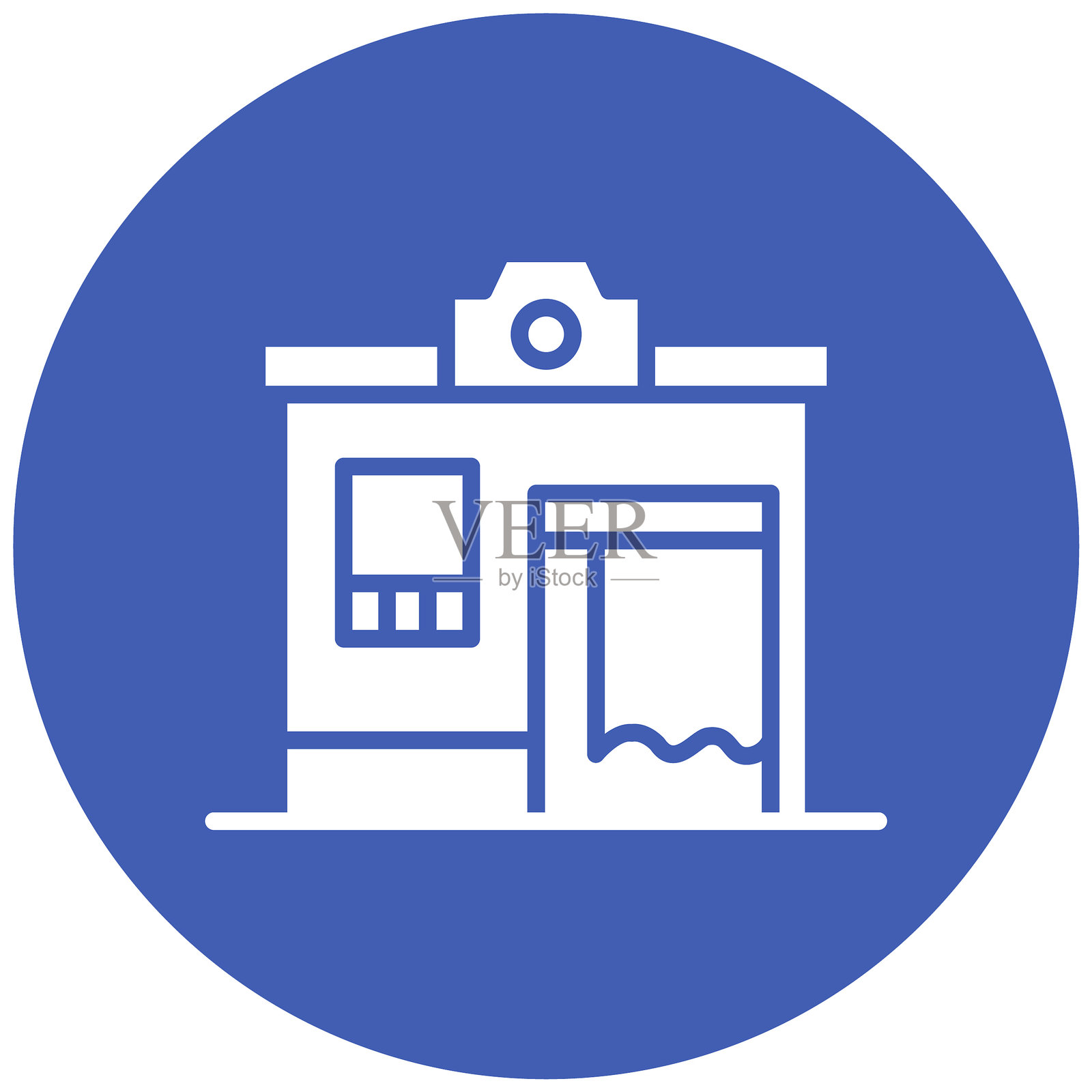 照相亭矢量图标插画图片素材