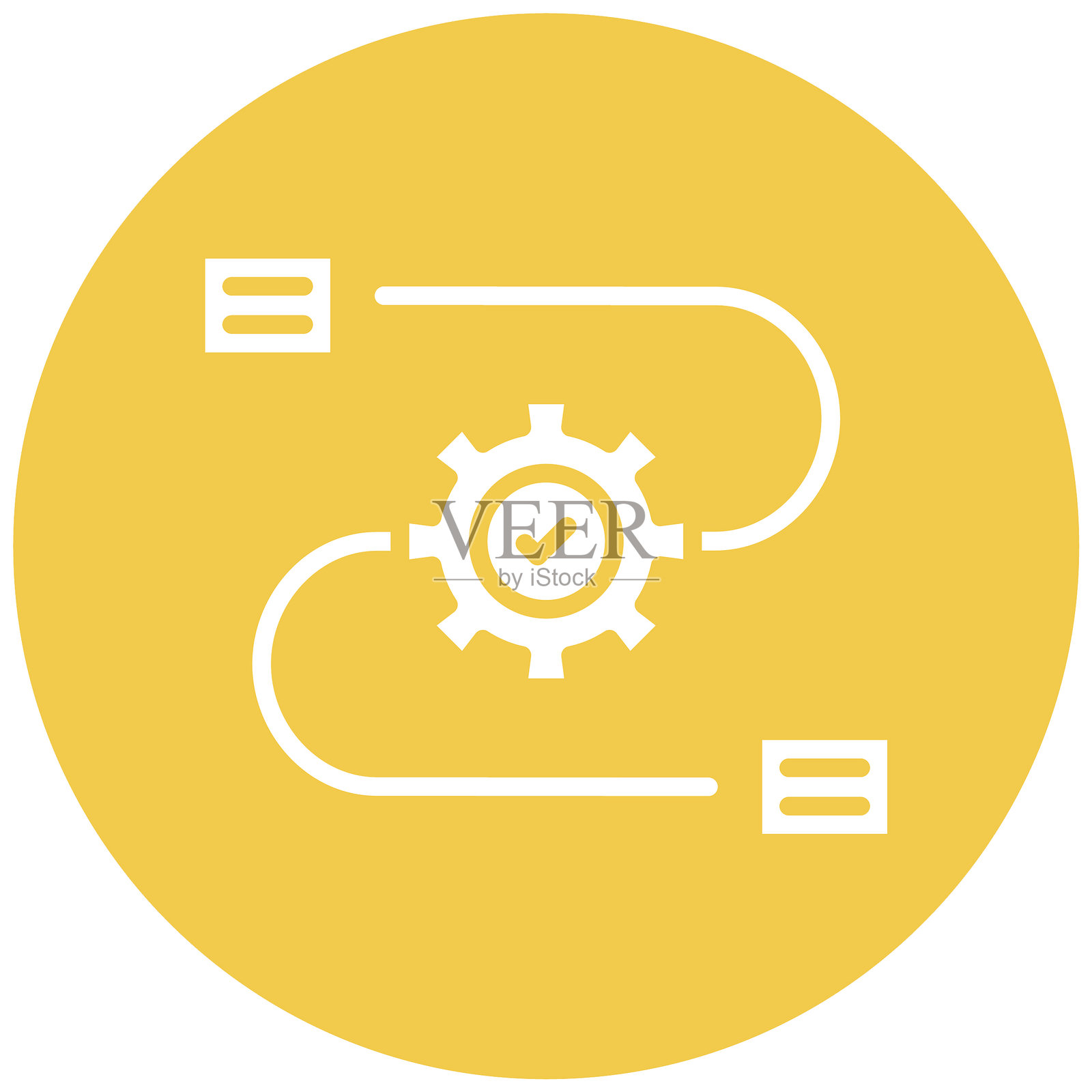 工作流程矢量图标插画图片素材