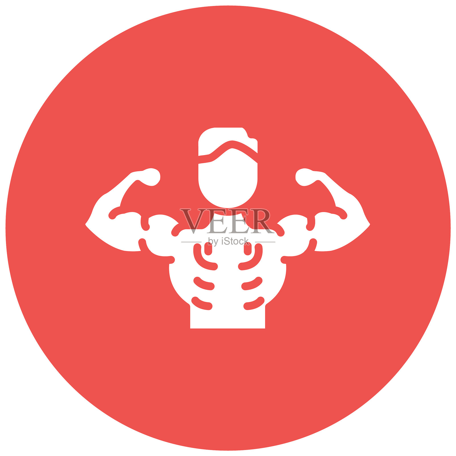 健美矢量图标插画图片素材