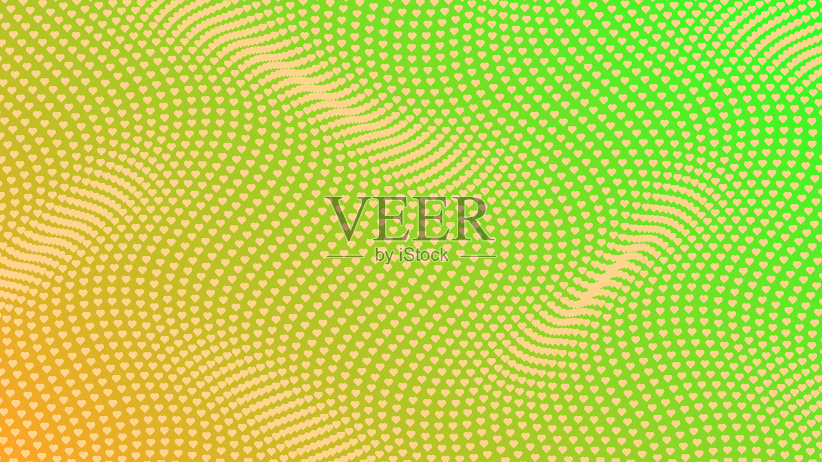 柔和渐变波浪抽象心形图案背景插画图片素材