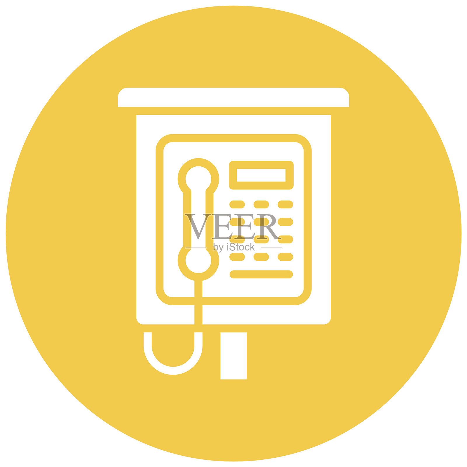 投币电话矢量图标插画图片素材