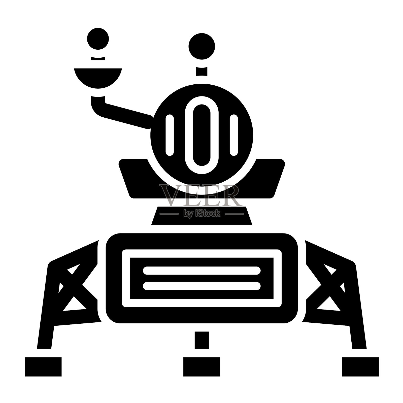 着陆器矢量图标插画图片素材