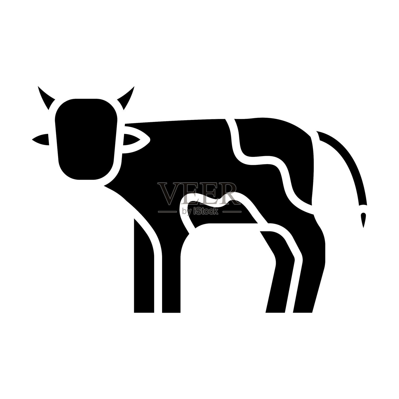 牛矢量图标插画图片素材