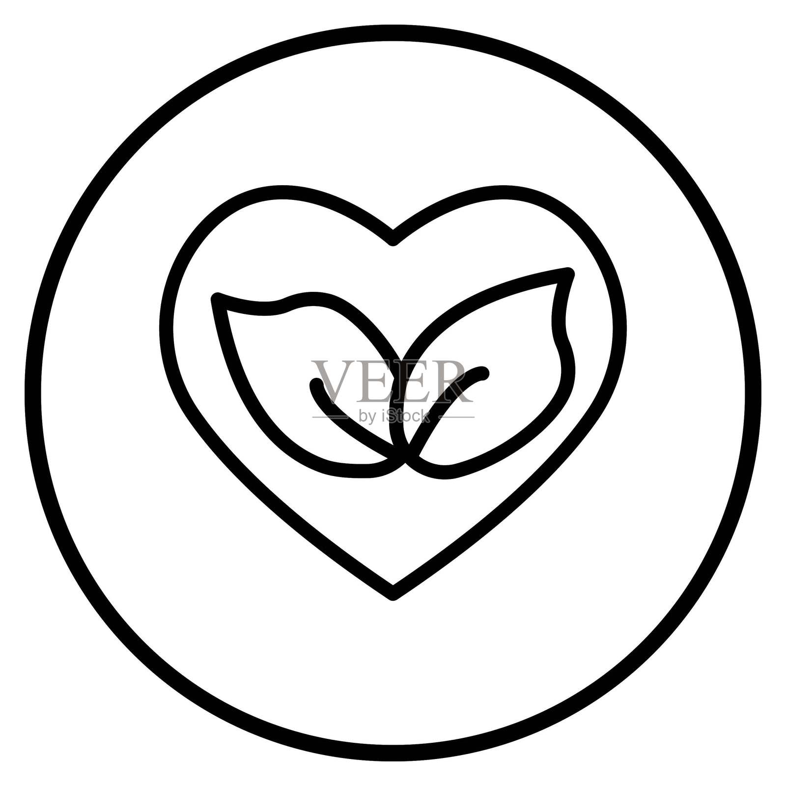 矢量设计 纯素符号 图标风格插画图片素材