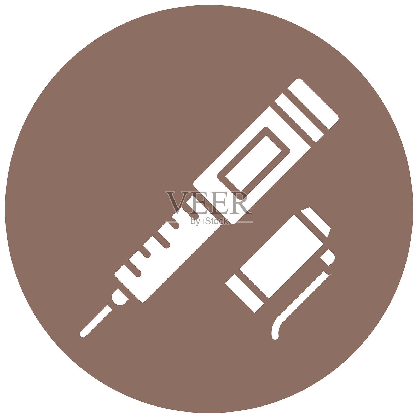 胰岛素笔矢量图标插画图片素材