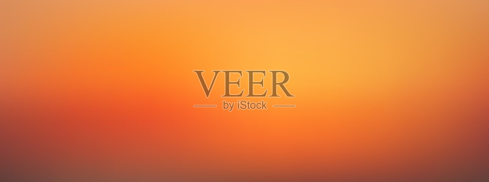 柔和的黄热色调抽象天空渐变，从红色过渡到黄色，营造出日落氛围。日落色彩模糊的重力图案。矢量图。插画图片素材