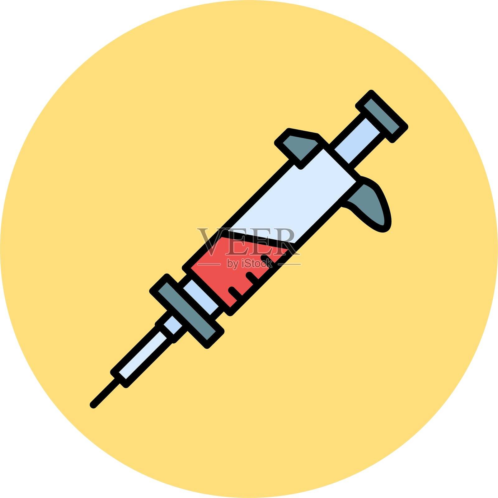 滴管图标矢量元素插画图片素材