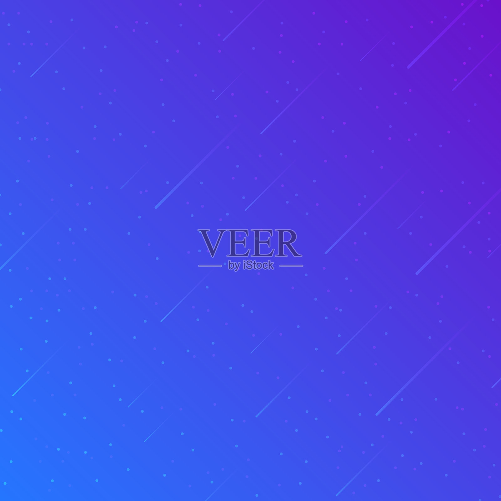 渐变的蓝色星空插画图片素材