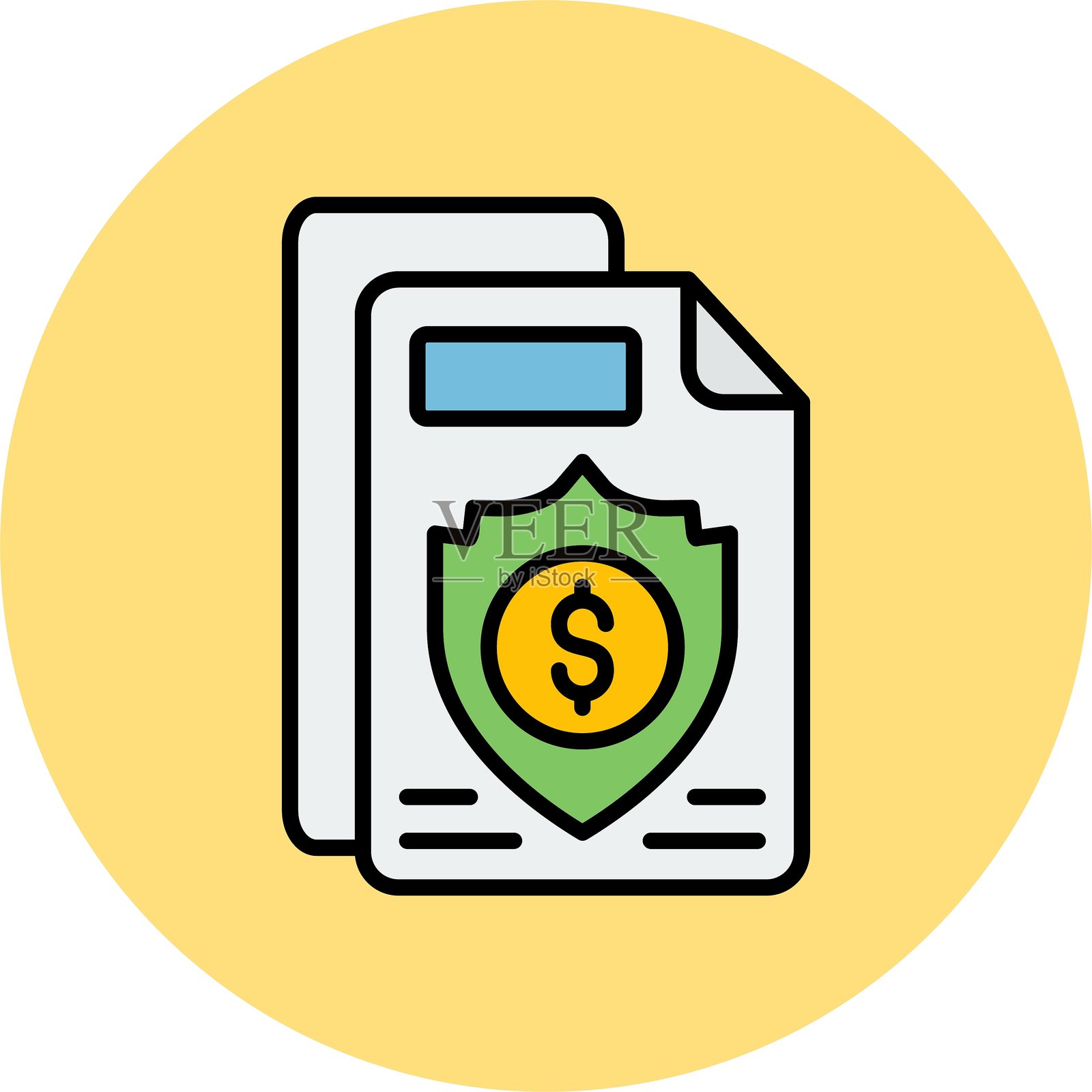 保险图标矢量素材插画图片素材